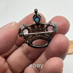 1940's CROWN TRIFARI Alfred Philippe Sterling Silver Crown Brooch 137542. #7