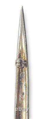1940's CROWN TRIFARI STERLING RHINESTONE SWORD PIN ALFRED PHILIPPE