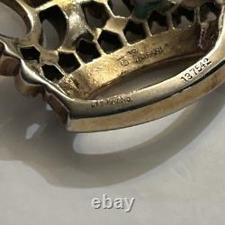 1940's Rare CROWN TRIFARI Alfred Philippe Sterling Silver Crown Pendant