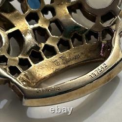 1940's Rare CROWN TRIFARI Alfred Philippe Sterling Silver Crown Pendant