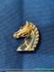 1940's Trifari Alfred Phillippe Horse Head Jelly Belly Sterling Pin