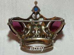 1940s CROWN TRIFARI SIGNED STERLING BROOCH PIN #187542 ALFRED PHILIPPE