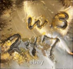 1940s HAND SIGNED Crown Trifari Alfred Philippe GOLD LEAVES Fur Dress Pin Clips