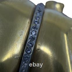 1940s HAND SIGNED Crown Trifari Alfred Philippe GOLD LEAVES Fur Dress Pin Clips