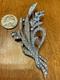 1941 Alfred Philippe Crown Trifari Pave Rhinestone Floral Spray Brooch # 129319