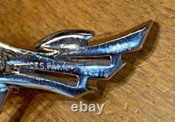 1941 Alfred Philippe Crown Trifari Pave Rhinestone Floral Spray Brooch # 129319