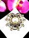 1947 Crown Trifari Philippe Vermeil Sterling Spangle Rs Dream Shell Clip Brooch