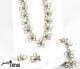 1948 Alfred Philippe Trifari Parure Diamante Necklace, Earrings, & Bracelet