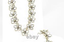 1948 Alfred Philippe Trifari Parure Diamante Necklace, Earrings, & Bracelet