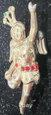 1948 Crown Trifari Alfred Philippe Heavenly Twins Dancing Angel Pin Brooch HTF