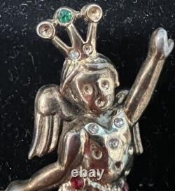 1948 Crown Trifari Alfred Philippe Heavenly Twins Dancing Angel Pin Brooch HTF