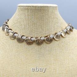 1948 Crown Trifari Original COMET Philippe Gold Tone Crystal Necklace 15.5