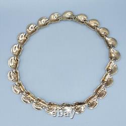 1948 Crown Trifari Original COMET Philippe Gold Tone Crystal Necklace 15.5