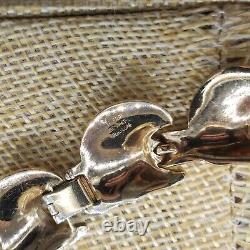 1948 Crown Trifari Original COMET Philippe Gold Tone Crystal Necklace 15.5