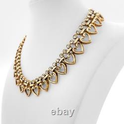 1949 Crown Trifari Queen of Hearts Necklace Earrings Set Alfred Philippe