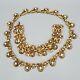 1949 Trifari ARABESQUE Alfred Philippe Gold Tone Crystal Loop Necklace Bracelet