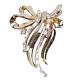1950 TRIFARI PAT PEND ALFRED PHILIPPE Pin/Pendant Brooch Rhinestone Gold Tone