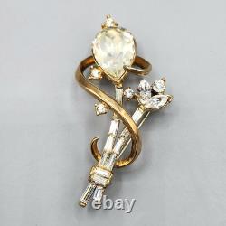 1951 Crown Trifari Alfred Philippe GEM OF INDIA Brooch Earrings BOOK PIECE
