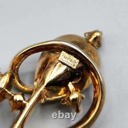 1951 Crown Trifari Alfred Philippe GEM OF INDIA Brooch Earrings BOOK PIECE
