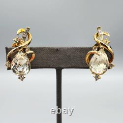 1951 Crown Trifari Alfred Philippe GEM OF INDIA Brooch Earrings BOOK PIECE