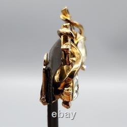1951 Crown Trifari Alfred Philippe GEM OF INDIA Brooch Earrings BOOK PIECE
