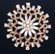 1951 TRIFARI Alfred Philippe Pat Pend Pin Brooch Rhinestone Vintage Snowflake