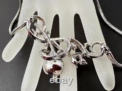 1951 TRIFARI Signed Alfred Philippe Silver Tone Gem of India Rhinestone Necklace