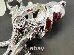 1951 TRIFARI Signed Alfred Philippe Silver Tone Gem of India Rhinestone Necklace