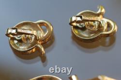 1952 Crown TRIFARI Promenade Alfred Philippe Pat Pend Bracelet Earrings Set