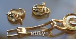 1952 Crown TRIFARI Promenade Alfred Philippe Pat Pend Bracelet Earrings Set