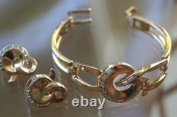 1952 Crown TRIFARI Promenade Alfred Philippe Pat Pend Bracelet Earrings Set