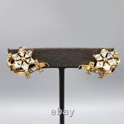 1952 Trifari TWINKLE Alfred Philippe Golden Crystal Necklace Earrings BOOK PIECE