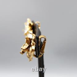 1952 Trifari TWINKLE Alfred Philippe Golden Crystal Necklace Earrings BOOK PIECE