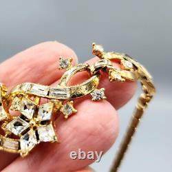 1952 Trifari TWINKLE Alfred Philippe Golden Crystal Necklace Earrings BOOK PIECE