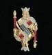 1953 Crown Trifari'Alfred Philippe' King of Diamonds Playing Card Pin