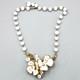 1953 Trifari MAGNOLIA Alfred Philippe Poured White Glass Necklace BOOK AD PIECE