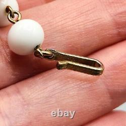 1953 Trifari MAGNOLIA Alfred Philippe Poured White Glass Necklace BOOK AD PIECE