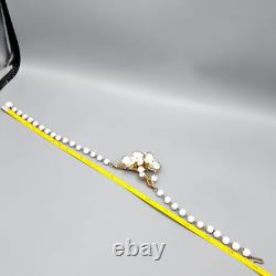 1953 Trifari MAGNOLIA Alfred Philippe Poured White Glass Necklace BOOK AD PIECE