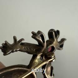 2 Vintage Trifari Alfred Philippe Sterling Nenette & Rintintin Rag Doll Brooches