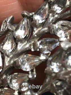 39. Rare TRIFARI ALFRED PHILIPPE Sterling 925 Wheat Ears White Rhinestone Pin