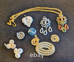 7 Pc All Signed Crown TRIFARI Some Alfred Philippe With Mogul Jewels Of India