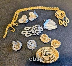 7 Pc All Signed Crown TRIFARI Some Alfred Philippe With Mogul Jewels Of India