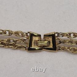 ALFRED PHILIPPE CROWN TRIFARI ROOT BEER 3 STRAND WATERFALL NECKLACE Set WithExtras