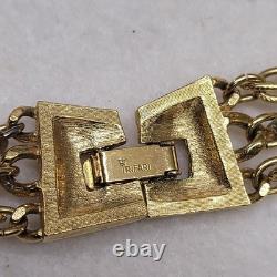 ALFRED PHILIPPE CROWN TRIFARI ROOT BEER 3 STRAND WATERFALL NECKLACE Set WithExtras