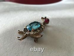 Alfred Philippe 1948 Jelly Belly Duck Signed Trifari Sterling Brooch MAKE OFFER