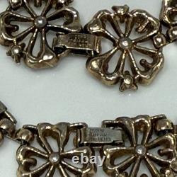 Alfred Philippe 1949 Patent Crown Trifari Clover Necklace And Bracelet Set