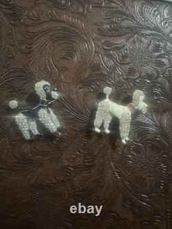 Alfred Philippe Crown TRIFARI Poodle Brooch Enamel