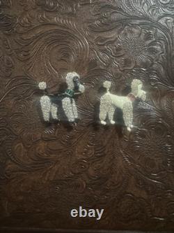 Alfred Philippe Crown TRIFARI Poodle Brooch Enamel