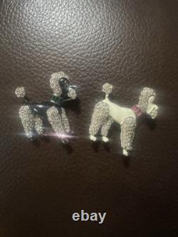 Alfred Philippe Crown TRIFARI Poodle Brooch Enamel