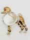 Alfred Philippe Crown Trifari Big Poodle Jelly Belly Sterling Brooch